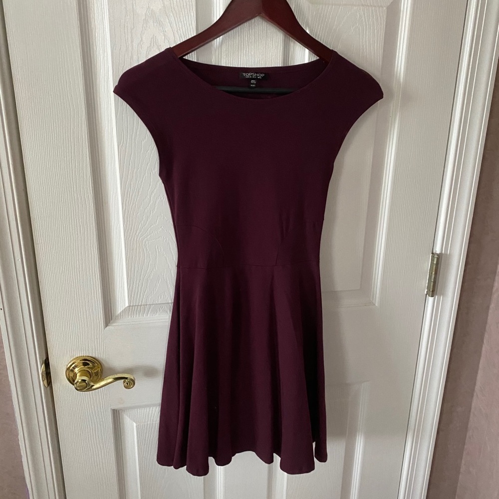 Topshop cap-sleeve dress